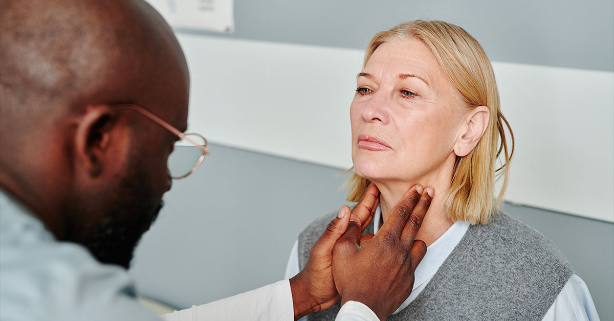 visite médicale pour vérifier sa thyroide